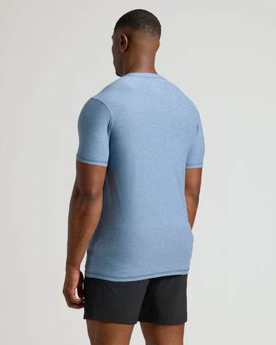 Tall Active Crew Neck - Heather Azul