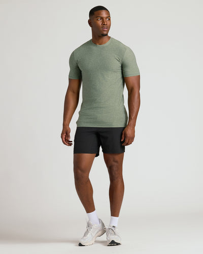 Tall Active Crew Neck - Heather Juniper