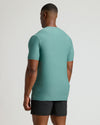 Evergreen Tall Active Crew Neck 2.0 rear view, showcasing fit and length.