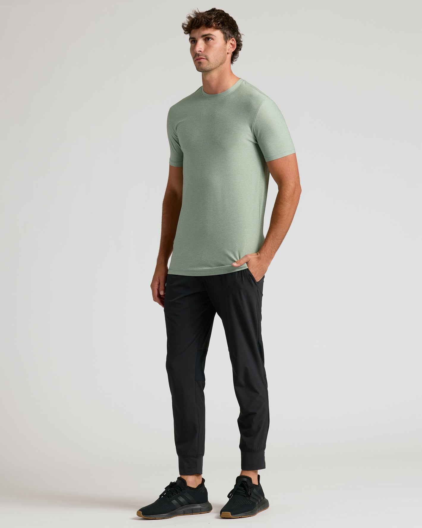 Lichen Tall Active Crew Neck 2.0 on male model, casual pose.