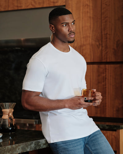 Premium Pima Crew Neck - White