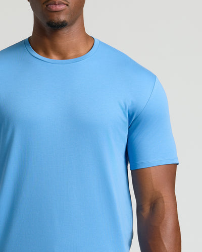 Tall Premium Pima Crew Neck - Cerulean