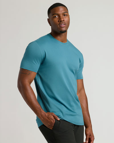 Tall Premium Pima Crew Neck - Sapphire