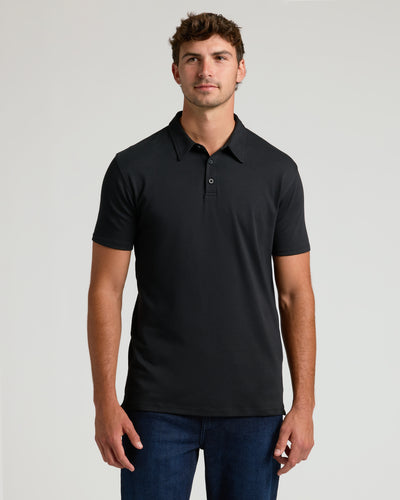 Tall Premium Pima Polo - Black