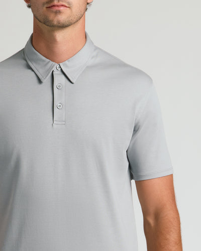 Tall Premium Pima Polo - Steel