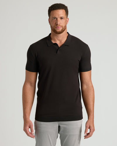 Black Tall Dressy Polo 6-Pack