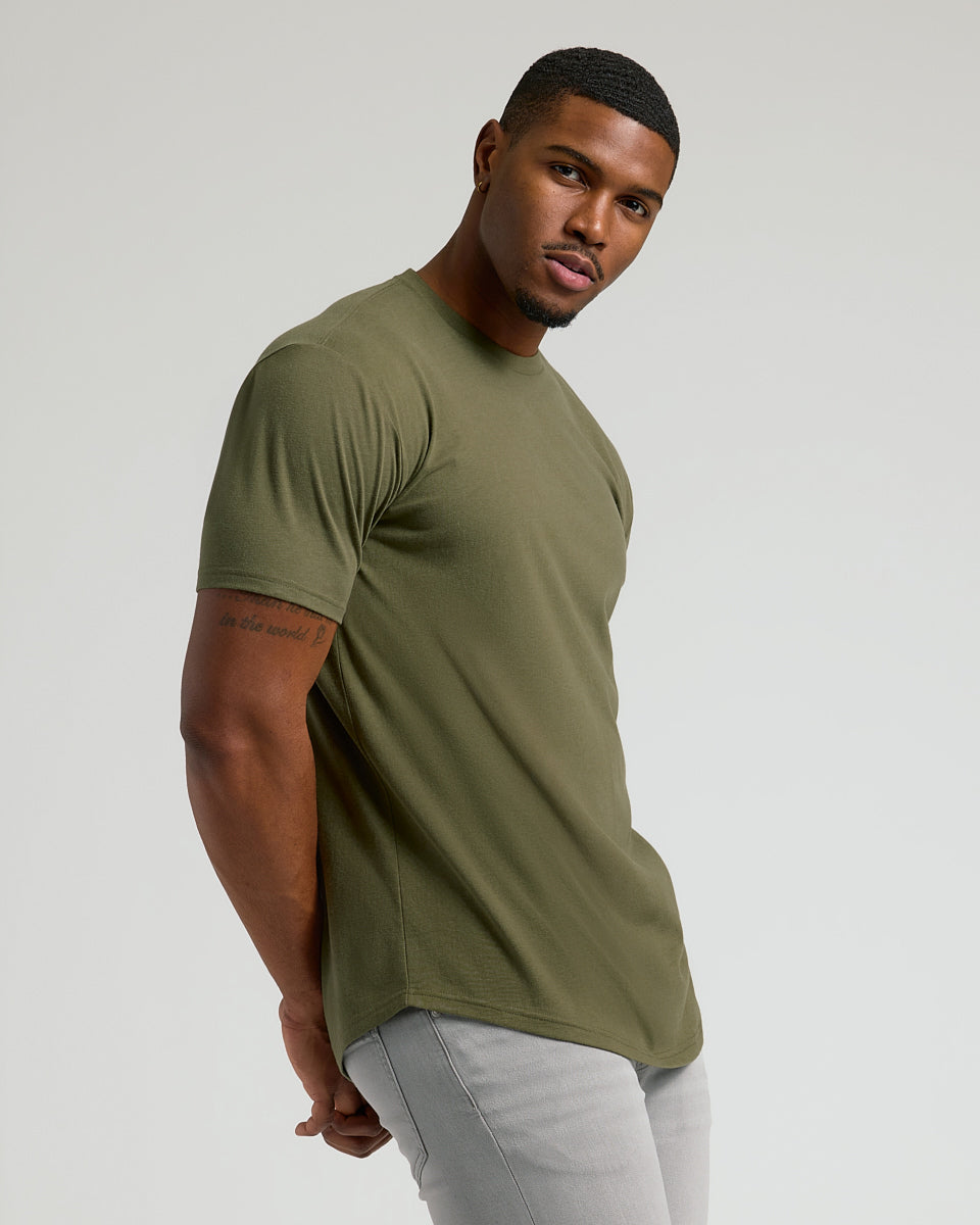 The Color Tall Curved Hem Crew 3-Pack