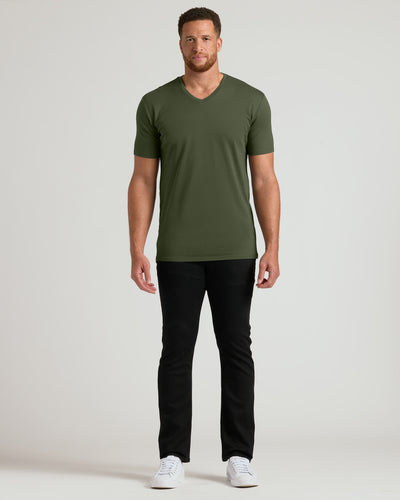 Tall Premium Pima V-Neck - Grove