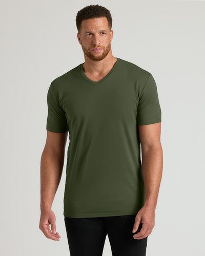 Tall Premium Pima V-Neck - Grove