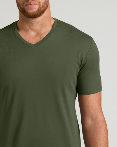 Tall Premium Pima V-Neck - Grove