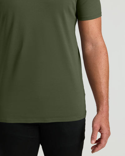 Tall Premium Pima V-Neck - Grove