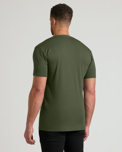 Tall Premium Pima V-Neck - Grove