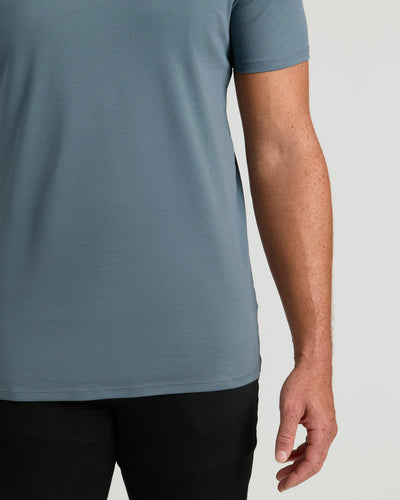 Tall Premium Pima V-Neck - Tempest