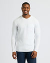 Man in White Tall Heavyweight Long Sleeve Pocket Crew 2-Pack.