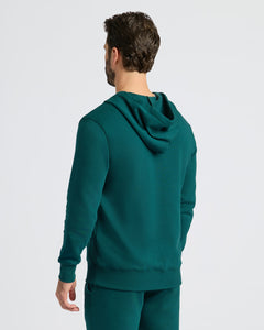 True ClassicMan wearing Deep Emerald Full Zip Fleece Hoodie & Jogger 2-Pack.