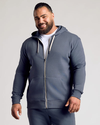 Fleece Full Zip Hoodie - Stormy