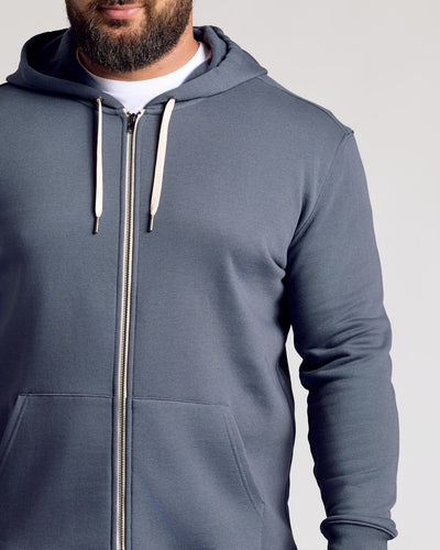 Fleece Full Zip Hoodie - Stormy