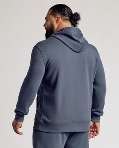 True ClassicMan wearing Stormy Full Zip Fleece Hoodie & Jogger 2-Pack.