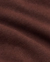 Carob Fleece French Terry Pullover Hoodie fabric close-up.