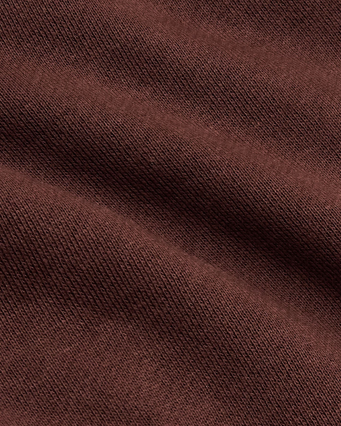 Carob Fleece French Terry Pullover Hoodie fabric close-up.