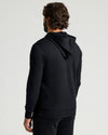 Sudadera con capucha tipo jersey de felpa francesa negra