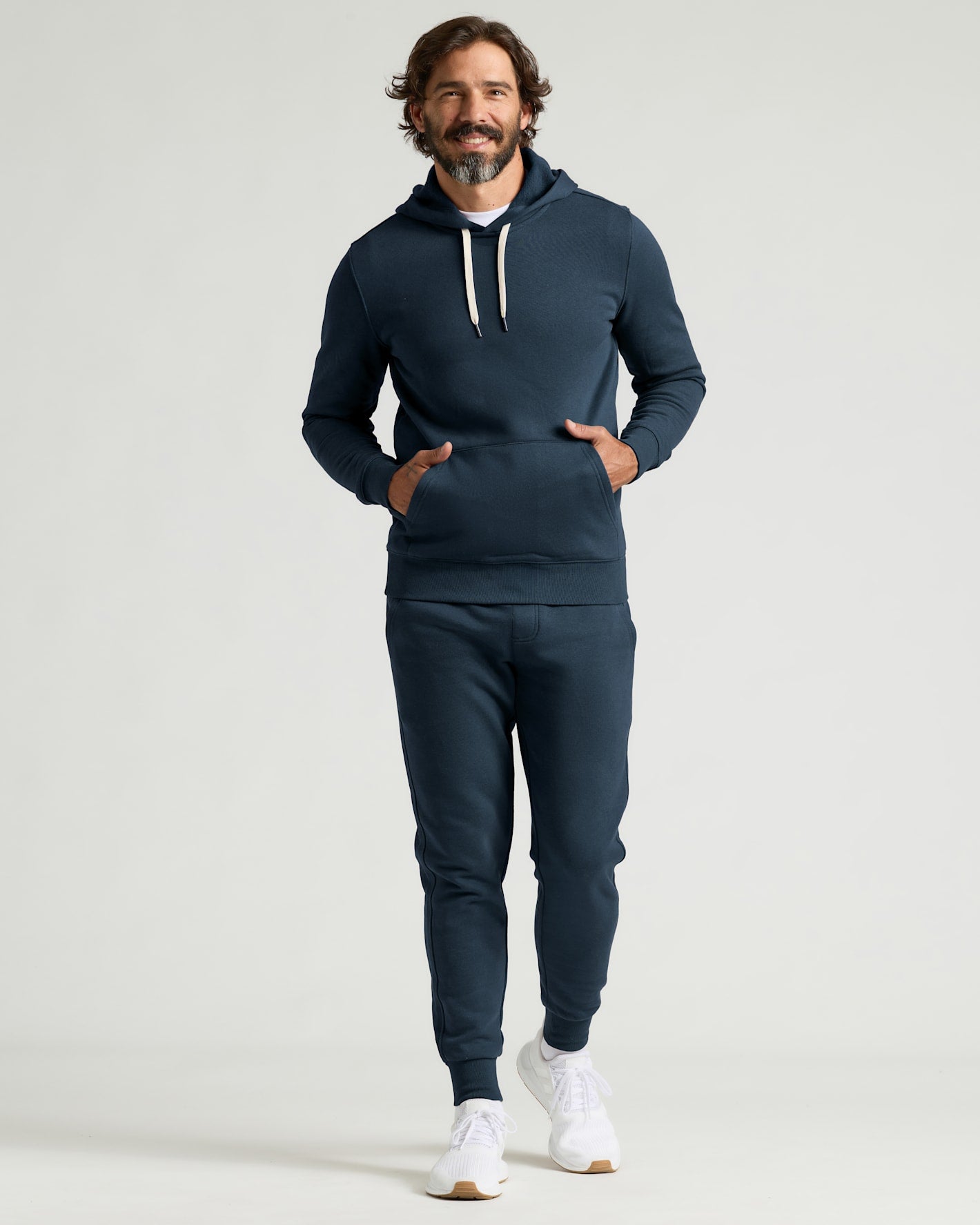 Navy Pullover Fleece Hoodie & Jogger 2-Pack