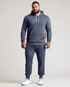 Man in Stormy Pullover Fleece Hoodie & Jogger 2-Pack.