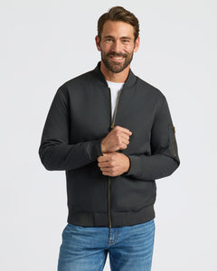 True ClassicMale model in Black & Carbon Bomber Jacket 2-Pack.