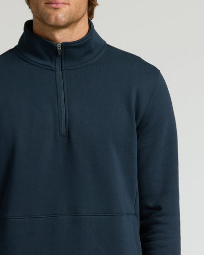 Fleece Half Zip Sweatshirt - Navy