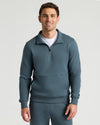 Neptune Half Zip Fleece Sweatshirt & Jogger 2-Pack worn by smiling man.