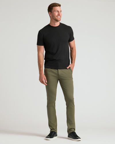 Casual Chino Pants - Military Green