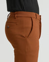 Suede Brown Slim Comfort Knit Chino Pant