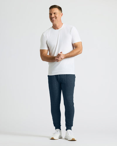 Black & Dark Heather Navy Active Jogger 2-Pack