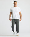 Charcoal Heather Gray Fleece French Terry Joggers