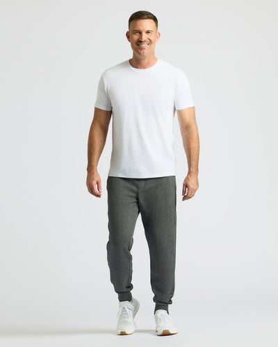 Charcoal Heather Gray Fleece French Terry Joggers 2-Pack