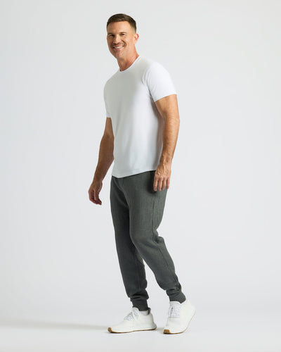 Black & Charcoal Fleece French Terry Joggers 2-Pack