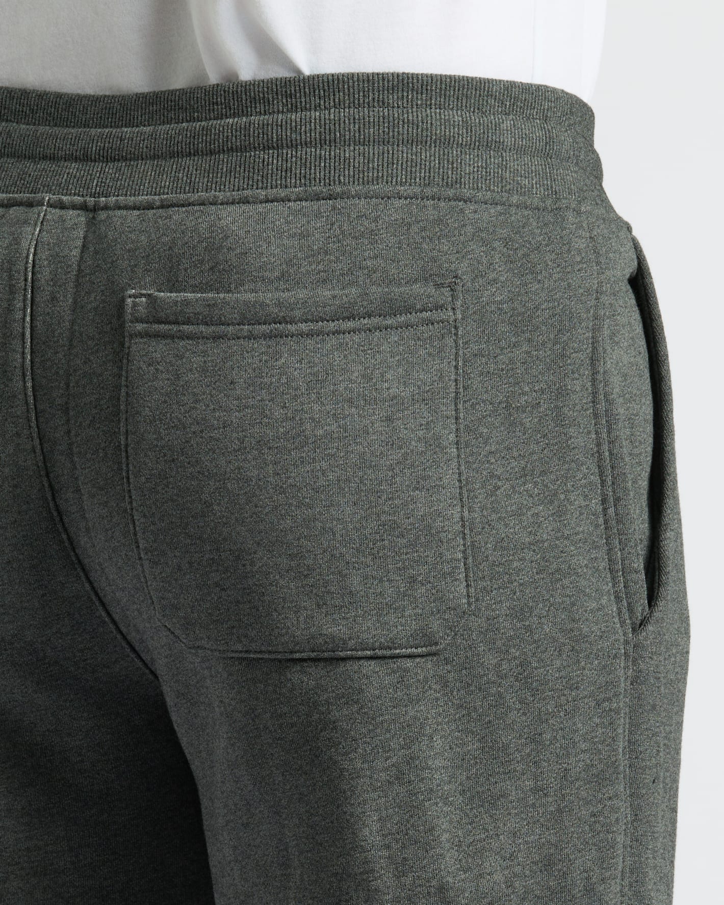 Charcoal Heather Gray Fleece French Terry Joggers