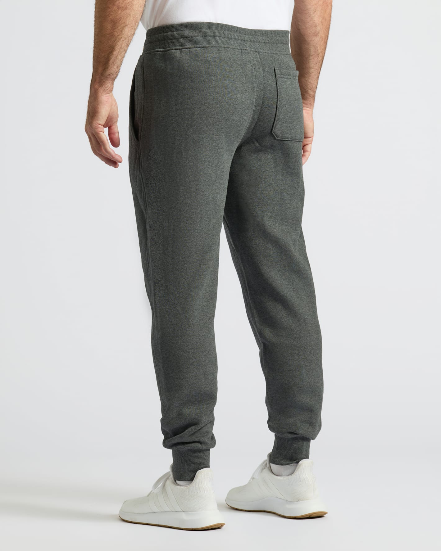 Charcoal Heather Gray Fleece French Terry Joggers