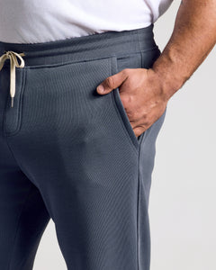 True ClassicStormy Fleece French Terry Joggers with drawstring waistband and side pocket.