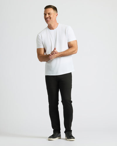 Straight High-Stretch Jeans - Black Wash