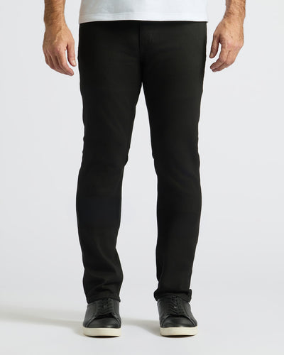Straight High-Stretch Jeans - Black Wash