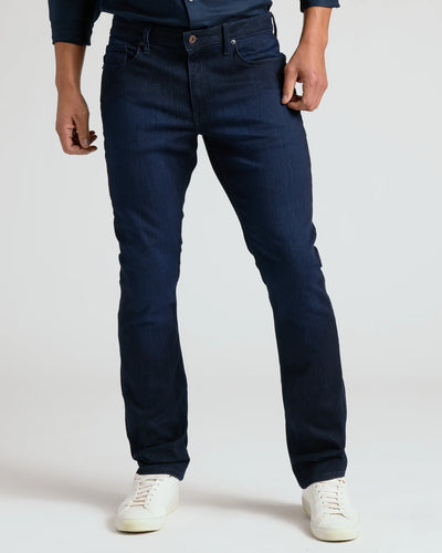 Straight High‑Stretch Jeans