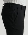 Black Commuter Pants showcasing high-waist, pockets, and tailored fit.
