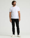 Man in Black Wash Slim Authentic Denim Jeans.