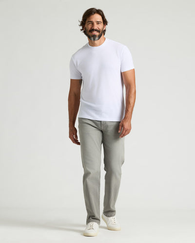 Straight Low-Stretch Jeans  - Medium Gray Wash