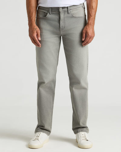 Straight Low-Stretch Jeans  - Medium Gray Wash