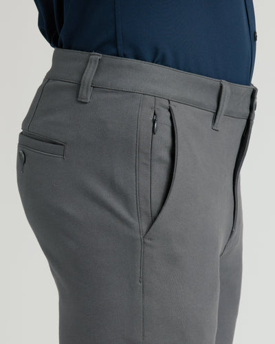 Slim Dressy Chino Pants - Carbon