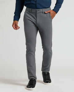 True ClassicNavy & Carbon Slim Chino Pants 2-Pack with black sneakers.