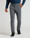 Navy & Carbon Slim Chino Pants 2-Pack with black sneakers.