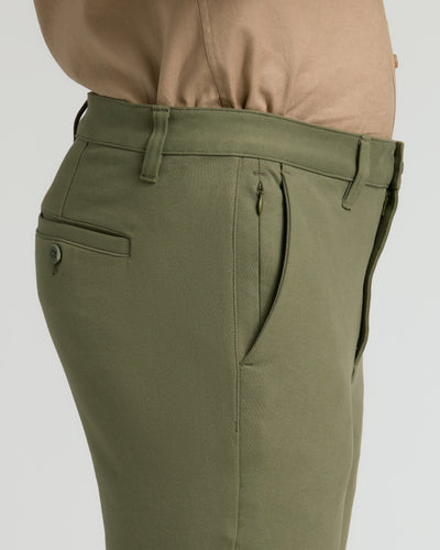 Pantalon chino slim - Military Green